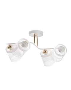 Люстра потолочная «Андо», 4хЕ27, 40 Вт, бело-золотой, 50×39×26 см Bayerlux