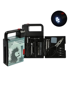 Набор инструментов, подарочный пластиковый кейс «Фонарь», 21 предмет Tundra