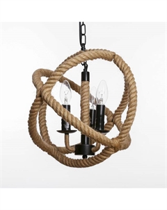 Люстра «Плетение» 3×40 Вт E14 черный 35×35×135 см Bayerlux