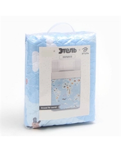 Покрывало 1.5-спальное «» Around the world, 145×210±5 см, микрофибра Этель