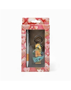 Набор подарочный 2в1 (ручка, брелок) Take it easy