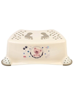 Табурет - подставка детский с антискользящими ножками, бежевый Elf-plast