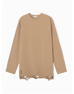 Лонгслив женский : One Most Brand, коричневый, размер onesize Minaku