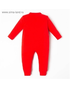 Комбинезон "Санта", рост 80-86 см, красный Крошка я