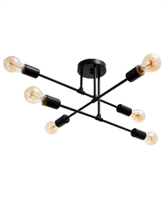 Люстра 2544/6BK E27 40 Вт черный Bayerlux