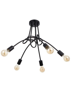 Люстра «Узел» E27 5×40 Вт черный 54×54×40 см Bayerlux