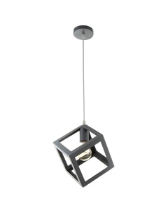 Светильник Подвес «Квадрат» 1×40 Вт E27 серый 16×16×18-116 см Bayerlux