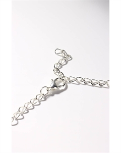 Колье «Лёд», 1 ряд, цвет белый в серебре, 35 см Qf