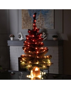 Умная гирлянда «Нить» 20 м роса, IP44, серебристая нить, 200 LED, управление с приложения, свечение RGB, USB Luazon lighting