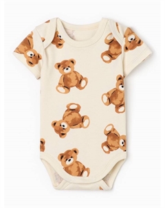 Боди «Медвежата», рост 74-80, бежевое Крошка я