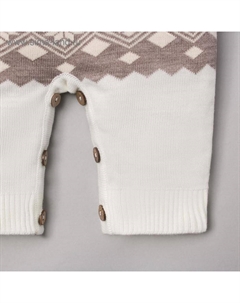 Комбинезон вязаный «Снежинка», рост 62-68 см Крошка я