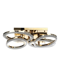 Люстра с ПДУ «Монса» 4х LEd=190 Вт 3000-6000К золото 83×56×15 см Bayerlux