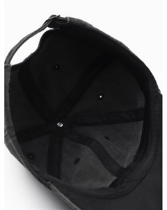 Бейсболка мужская однотонная, размер 58, чёрная Minaku