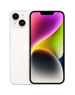 Смартфон Apple A2884 iPhone 14 128Gb 6Gb сияющая звезда моноблок 3G 4G 2Sim 6.1" 1170x2532 iOS 17 12