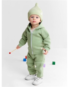 Костюм: толстовка и брюки «» Dino, рост 68-74, зелёный Крошка я