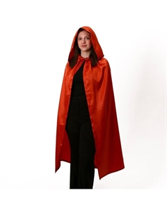 Карнавальный плащ взрослый, атлас, длина 120 см, терракотовый Страна карнавалия