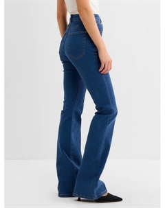 Джинсы женские клёш со стрелкой : Jeans Collection, размер 40, синие Minaku