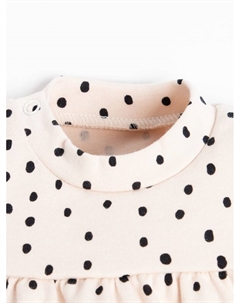 Комплект: платье и легинсы «Киса», рост 80-86 см, бежевый, лиловый Крошка я