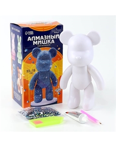 Алмазная мозаика на фигурке с полным заполнением «Медведь», синий Школа талантов