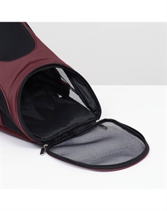 Рюкзак для переноски кошек и собак, 31,5 х 25 х 33 см, коричневый Пижон