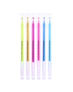 Набор ручек гелевых 6 цветов, Paradise Stick Pastel, игольчатый узел 0.6 мм, пастель, МИКС Erichkrause