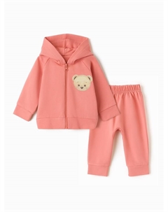 Костюм детский (толстовка и брюки) «» Teddy bear, рост 86-92 см, розовый Крошка я