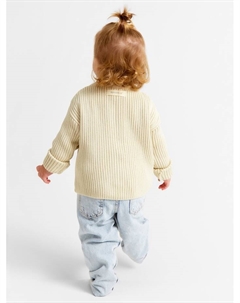 Кардиган вязаный, р.74-80, бежевый Крошка я