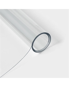 Термоскатерть без основы «Жидкое стекло», ширина 100 см, толщина 1 мм, длина 140 см Доляна