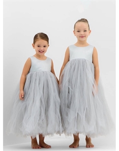 Платье детское нарядное, рост 130 см, серое Kaftan