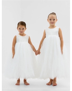 Платье детское нарядное, рост 90 см, белое Kaftan