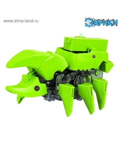 Робот 4 в 1 «Динобот», электронный конструктор, на батарейках Эврики