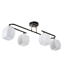 Люстра потолочная «Бариса», 4хЕ27, 40 Вт, черный, 79×27×27.5 см Bayerlux