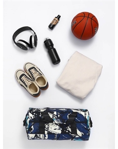 Сумка спортивная на молнии, регулируемый ремень, средний размер, зелёная/белая Textura