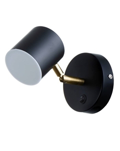 Бра «Алонсо» LED 5 Вт черно-золотой 10×7.5 см Bayerlux