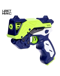 Пистолет Space blaster, свет, звук, работает от батареек, цвет МИКС X-force