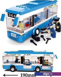 Конструктор M38-B0330 Одноэтажный автобус Sluban