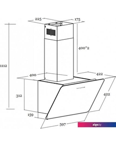 Кухонная вытяжка Macau 60 (белый) Schtoff