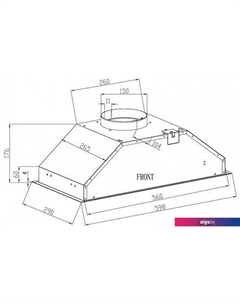 Кухонная вытяжка Sesto 60 (белый) Schtoff