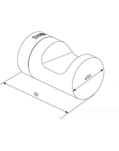 Крючок для ванны Noa NOAWT10i41 Iddis