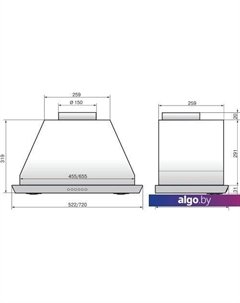 Кухонная вытяжка Врезной блок 52Н-1000-Э4Д Elikor