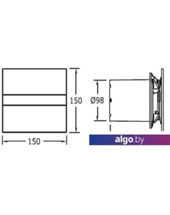 Вытяжной вентилятор E-100 G BK Cata