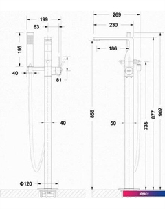 Смеситель Arc F66061C-B3-ENG Bravat