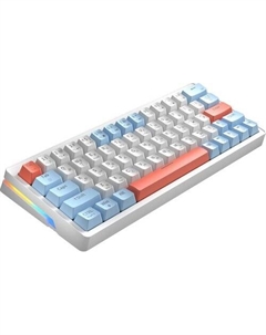 Клавиатура ZA63 Pro White Blue Orange (TNT Yellow) Cyberlynx