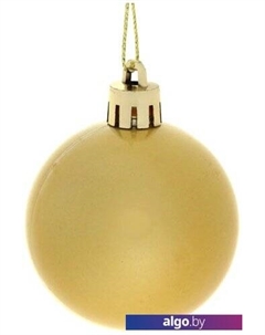 Елочная игрушка Матовый шар 5 см 4 шт (золотистый) 183-852 Серпантин