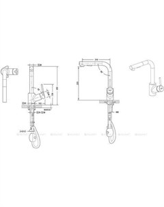 Смеситель Affability F7172217CP-3 Bravat