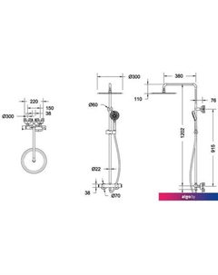 Душевая система Waterfall F939114C-A5-RUS Bravat