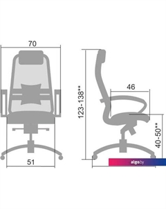 Кресло Samurai SL-1.04 (черный) Metta