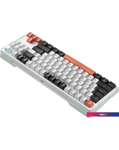 Клавиатура ZA87 White Black Orange (TNT Yellow) Cyberlynx