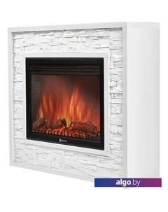 Портал Loft 30 (камень белый/белая эмаль) Firelight