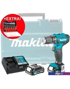 Дрель-шуруповерт DF333DYX14 (с 2-мя АКБ, кейс +набор оснастки) Makita